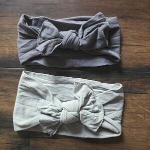 Baby Bling 2 Gray Headbands/bows